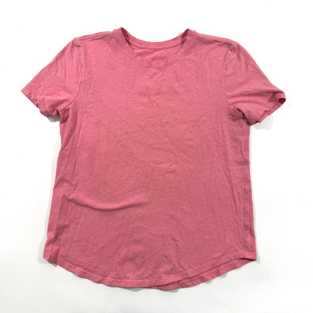 Lululemon Love Crew Neck Tee Shirt Pink Approx Size 4